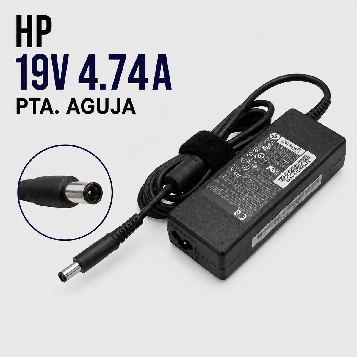 Cargador para Laptop HP 19V 4.74A – Punta Aguja