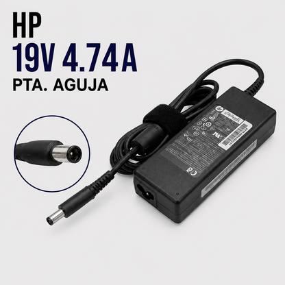 Cargador para Laptop HP 19V 4.74A – Punta Aguja