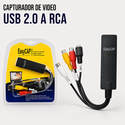 Capturadora de Video USB 2.0 a RCA KNT-1068 (EasyCAP)