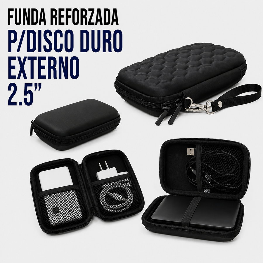 FUNDA REFORZADA P/DISCO DURO EXTERNO 2.5