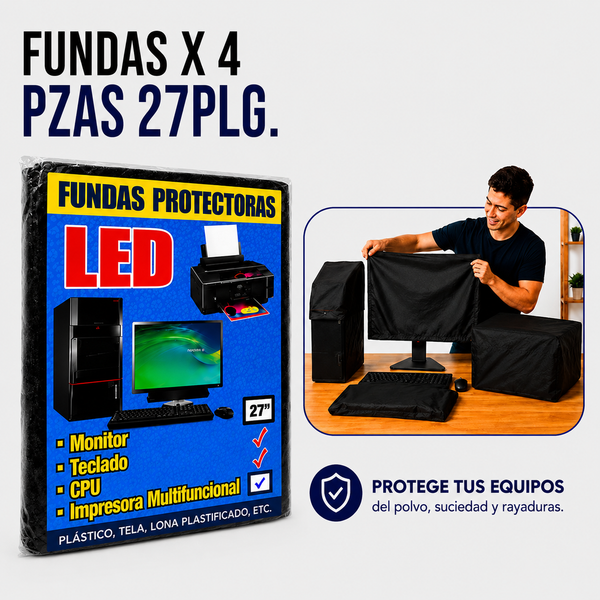 Fundas Protectoras para PC 4 Piezas – 27 Pulgadas