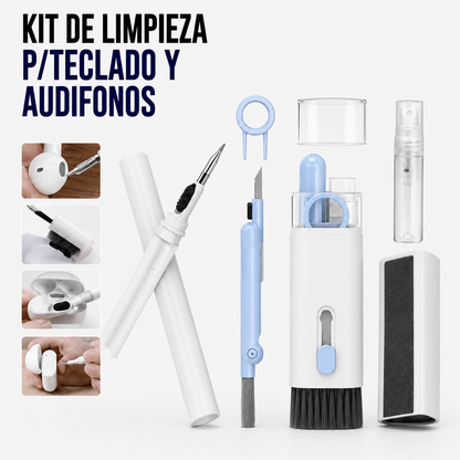 Kit de Limpieza para Teclado y Audífonos – Multifunción