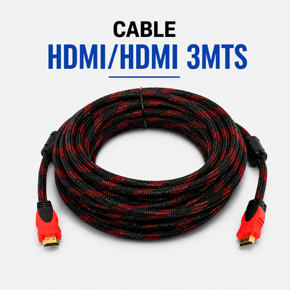 Cable HDMI a HDMI 3 Metros – Alta Velocidad para Audio y Video en Alta Definición