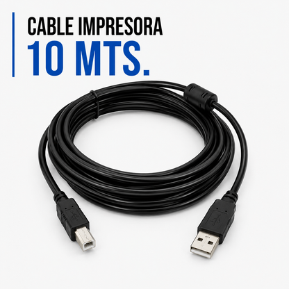 CABLE USB PARA IMPRESORA 10 Metros