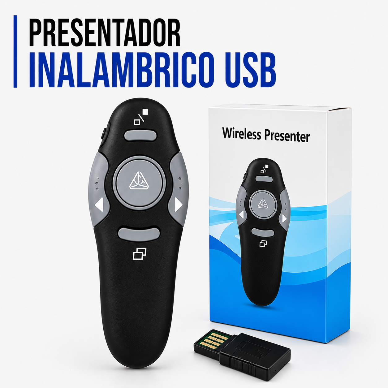 PRESENTADOR INALAMBRICO USB PARA PRESENTACIONES 2.4Ghz