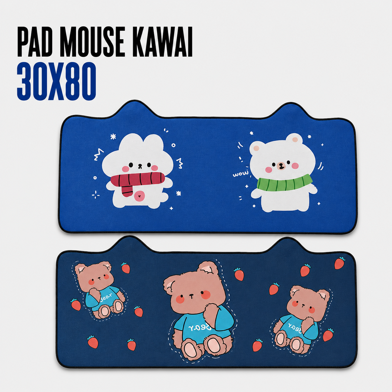 Pad Mouse Kawaii XL 30 × 80 cm – Diseños Variados