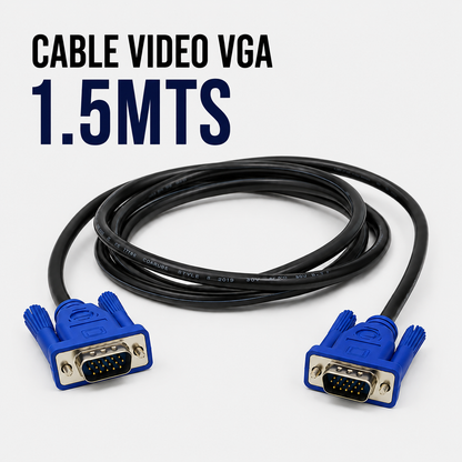 CABLE DE VIDEO VGA 1.5 Metros