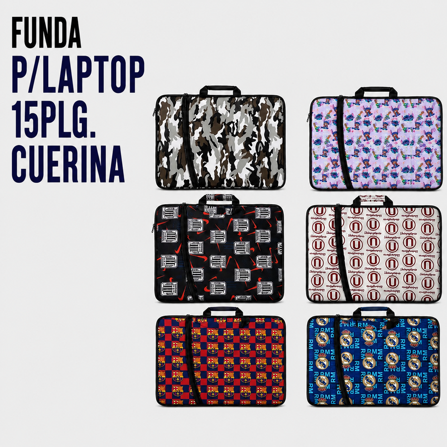 FUNDA P/LAPTOP 15PLG. CUERINA