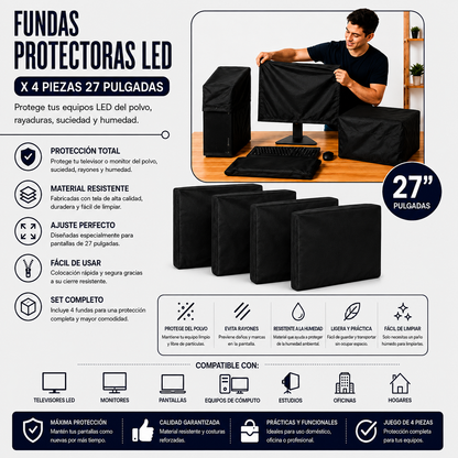 Fundas Protectoras para PC 4 Piezas – 27 Pulgadas