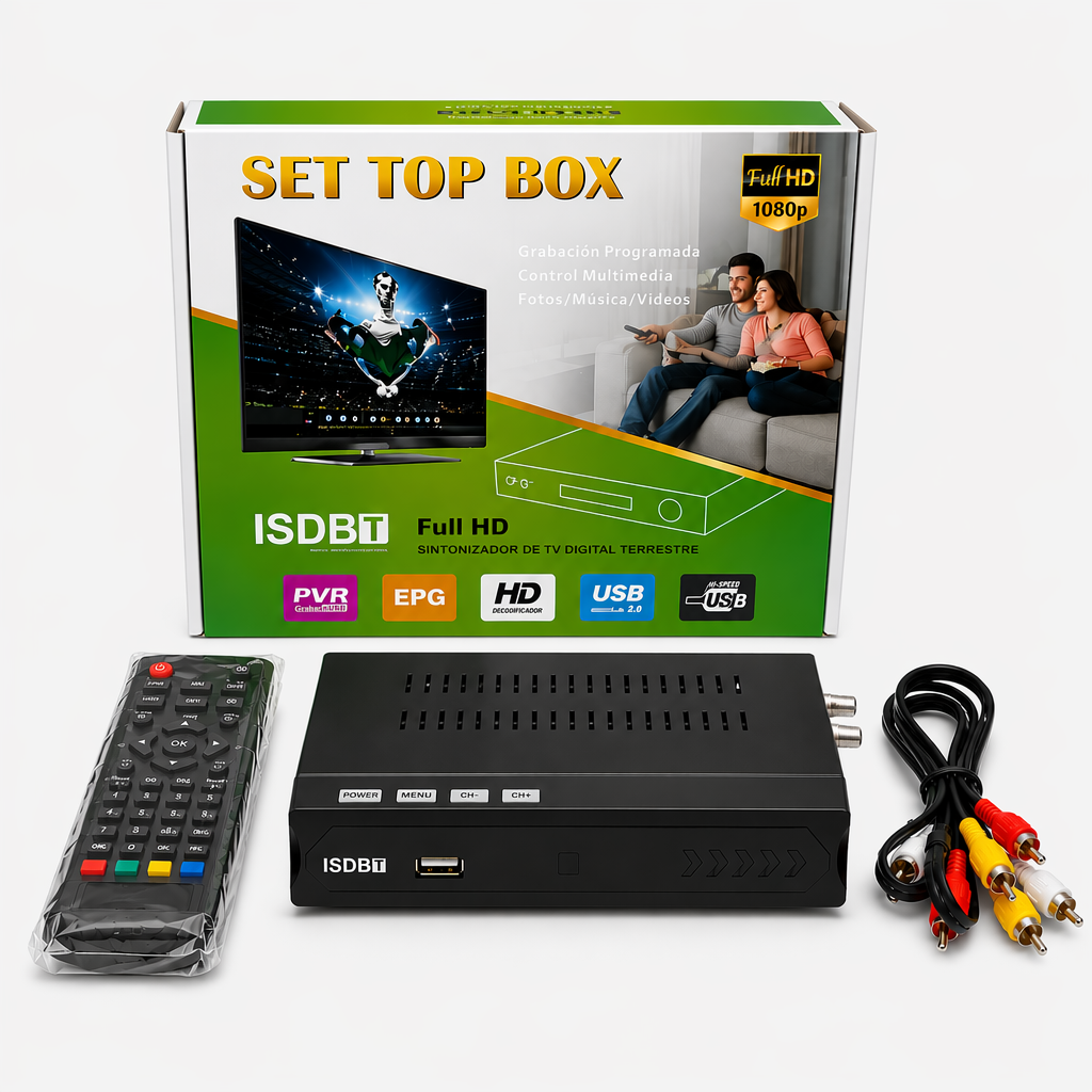 SINTONIZADOR DECODIFICADOR TV DIGITAL TVD FHD ISDB-T