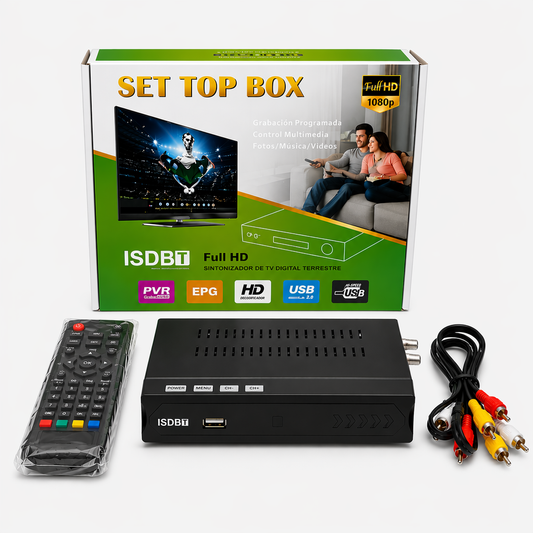 SINTONIZADOR DECODIFICADOR TV DIGITAL TVD FHD ISDB-T